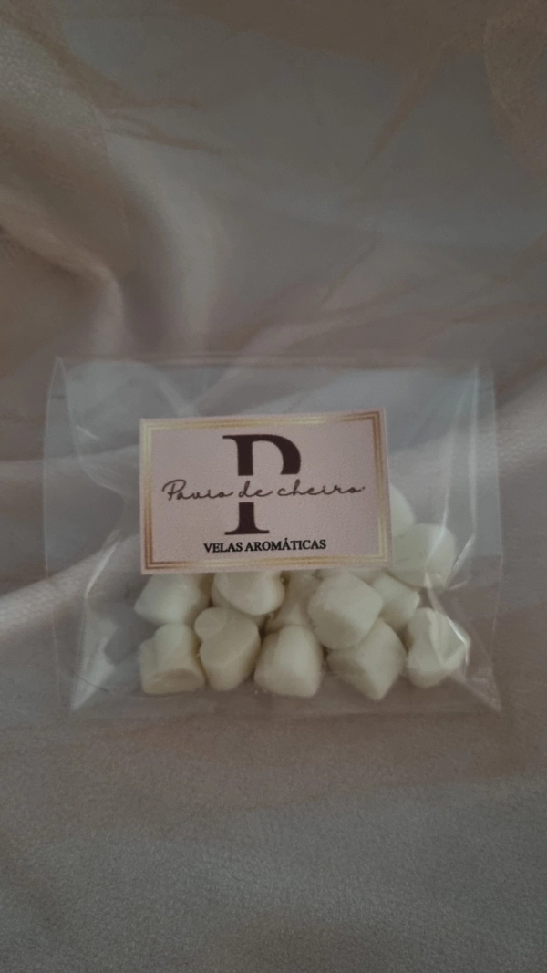 Embalagem com vinte unidades de pastilhas aromáticas.