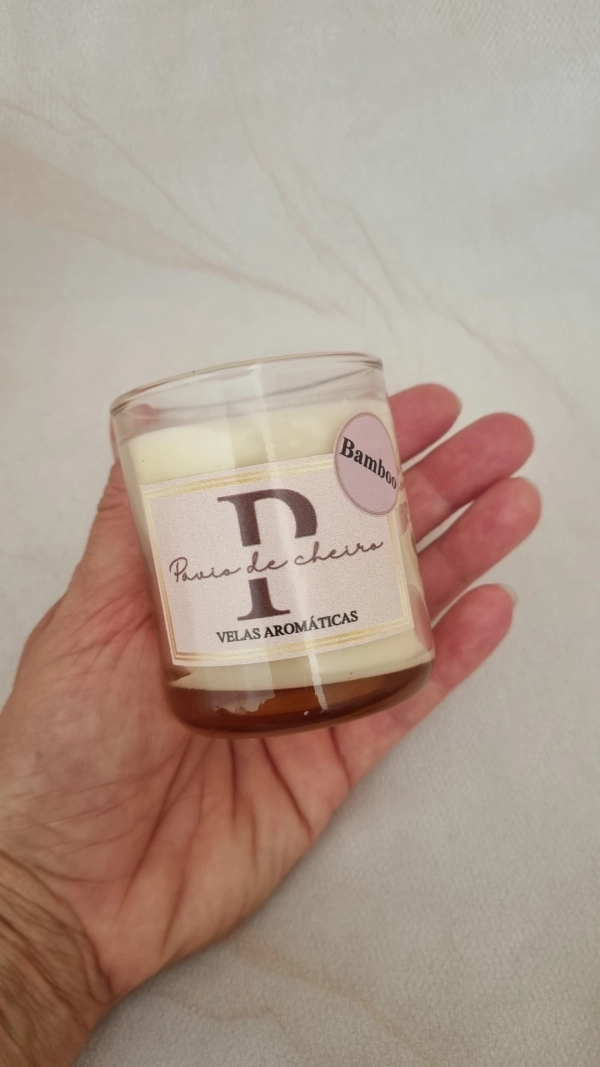 Vela aromática Copo Rosê- Bamboo - Image 2