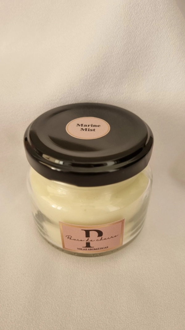 Vela Aromática Tampa de Metálica 80 gramas- Marine Mist