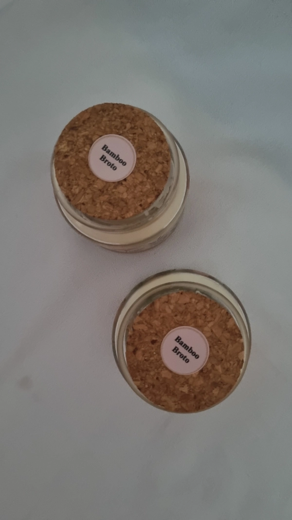 Pote florido com tampa de rolha- Bamboo - Imagem 2